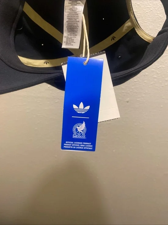 Adidas Mexico 2025 “Mexico de Oro” Style Cap Black/Gold Adjustable OSFL - Picture 9 of 9